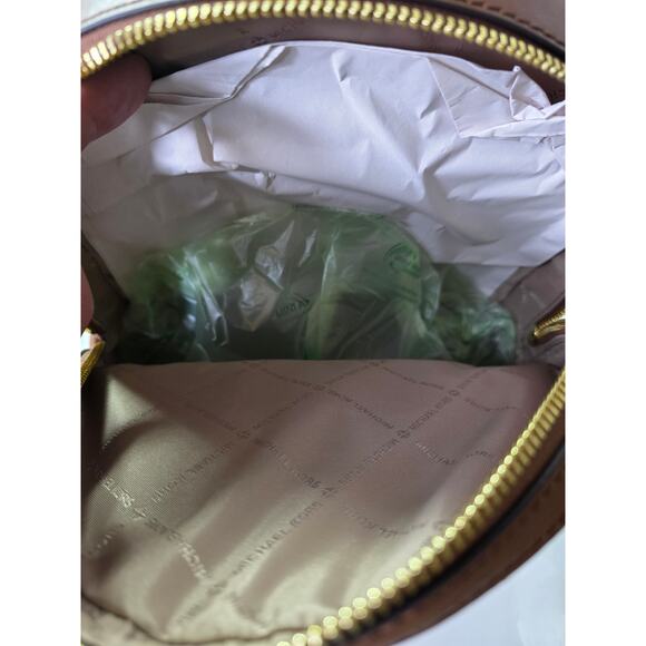 MICHAEL KORS Medium NEW Jaycee Logo Print Bookbag  Backpack Vanilla Brown NWT - Picture 10 of 16